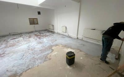 Self-levelling latex screed in Royston, Hertfordshire