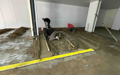 Polymer floor screed at a Halal food cold store in Uxbridge – 280㎡