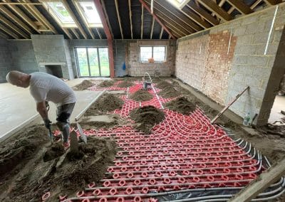 Underfloor heating installation – Rushden – 170㎡