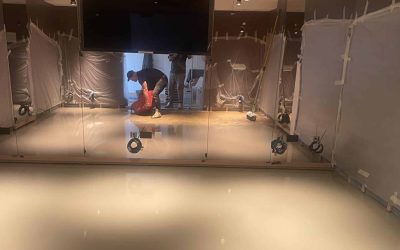 Self levelling / Latex – Underground gym – Oundle