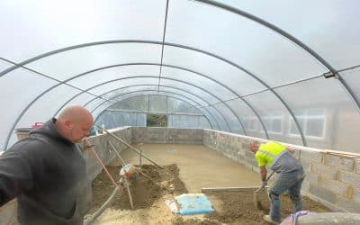 Screed base – swimming pool – Walgrave school, Northamptonshire – 46㎡