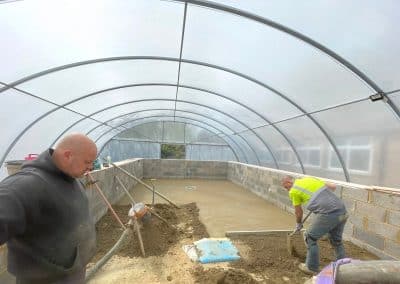 Screed base – swimming pool – Walgrave school, Northamptonshire – 46㎡