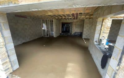 Floor screeding Olney – New build property in Buckinghamshire