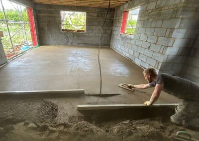 Floor screeding Cambridgeshire – Traditional screed  in Stow Longa – 120㎡