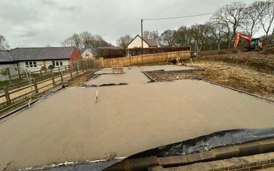 New build – Floor screeding – Towcester, Northants