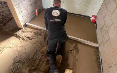 Underfloor heating and screed – Residential – Northants – 97㎡