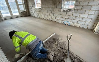 Floor screeding for new build properties