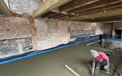 Traditional screed in Sutton Bassett, Northants