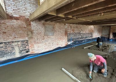 Traditional screed in Sutton Bassett, Northants