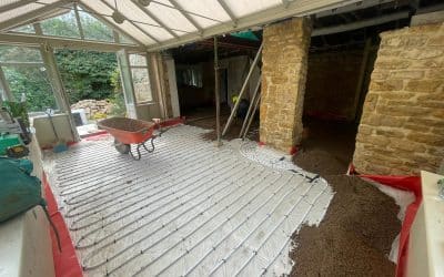 Floor screeding for home extensions